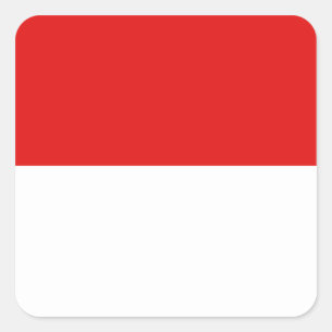 Sticker à drapeau indonésien