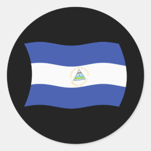 Sticker à drapeau nicaraguayen