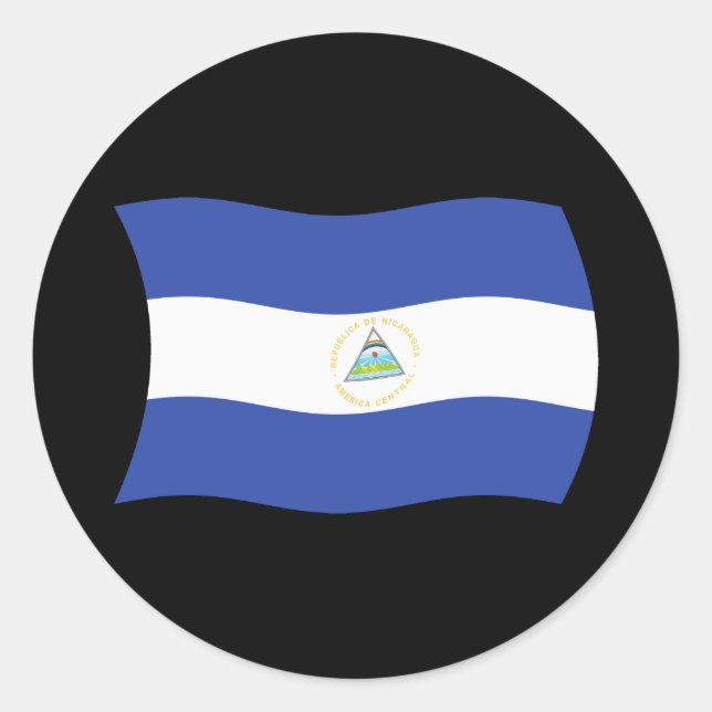 Sticker à drapeau nicaraguayen (Devant)