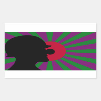Sticker à drapeau solaire ascendant Clownsec