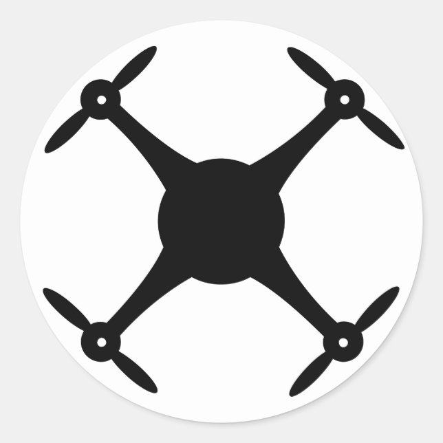 Sticker à drone (rond) (Devant)