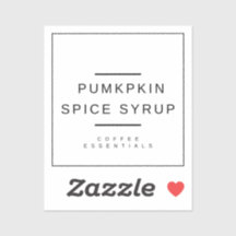 Sticker à épices citrouille