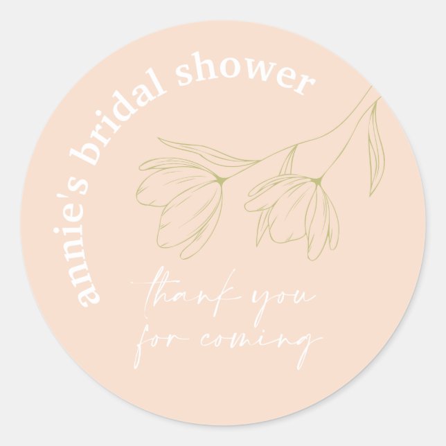 Sticker à Fête des mariées florale A115 (Devant)