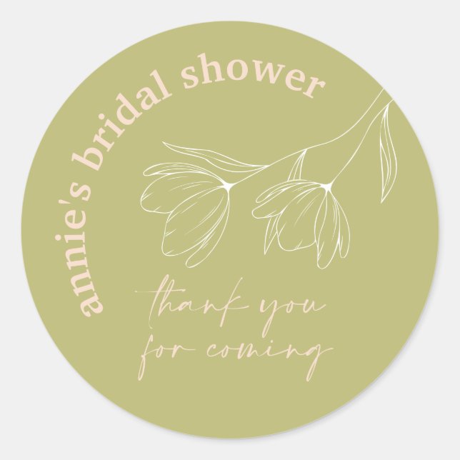 Sticker à Fête des mariées florale A115 (Devant)