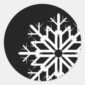 Sticker à flake noir et blanc
