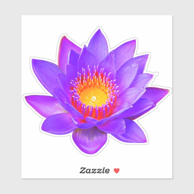 Sticker à fleurs Violet Lotus (Feuille)