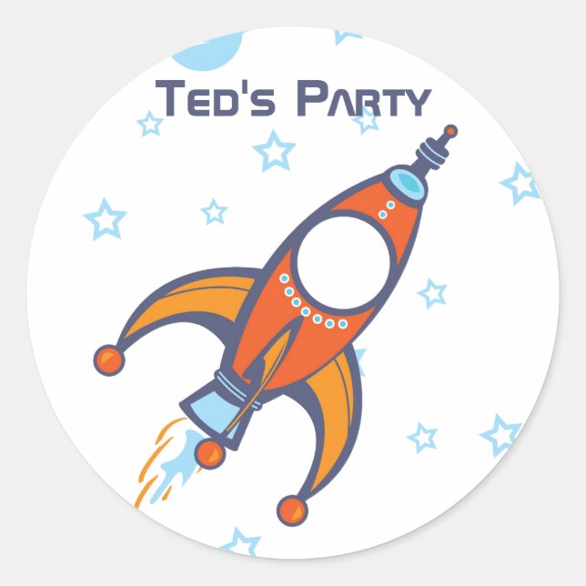 Sticker à fusée (Devant)