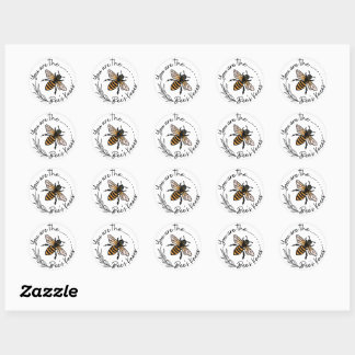 Sticker à genoux des abeilles