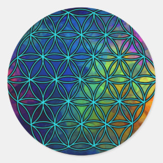 Sticker à géométrie sacrée pour semences de vie fr