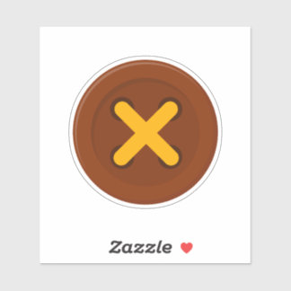 Sticker à gros bouton