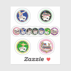 Sticker à jetons de Las Vegas