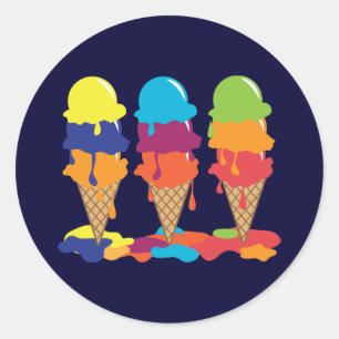 Sticker à la crème glacée