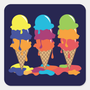 Sticker à la crème glacée