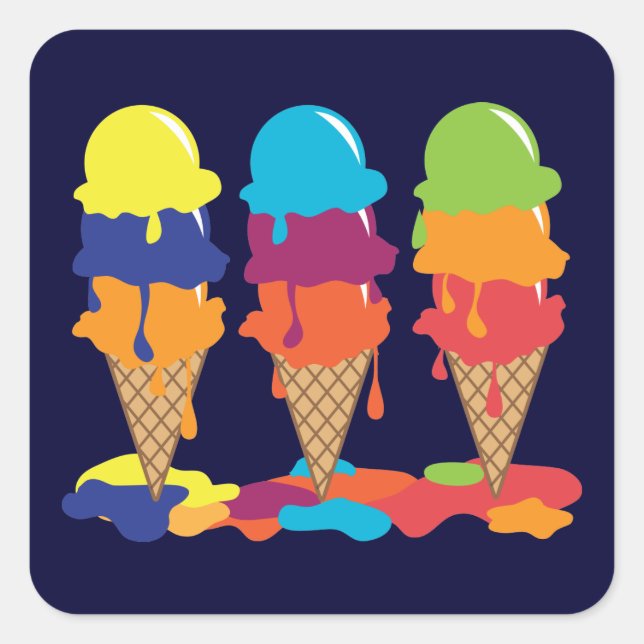 Sticker à la crème glacée (Devant)