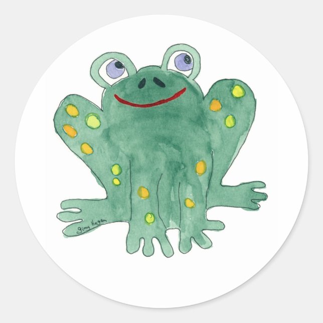 Sticker à la grenouille (Devant)