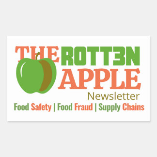 Sticker à lettre d'information Apple Rotten