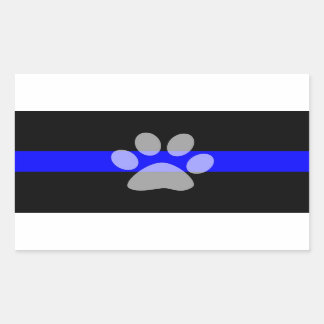Sticker à ligne bleue mince (ensemble de 4) - K9