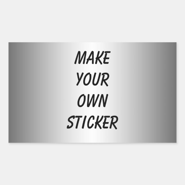 Sticker à look argenté (Devant)