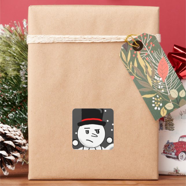 Sticker à manivelle neige! (vacances)