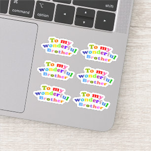 Sticker À mon merveilleux frère