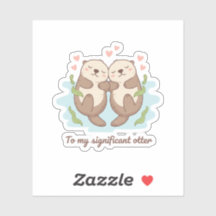 À mon otarie significative Couple mignon se tenant