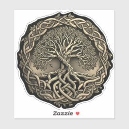 Sticker à noeud celtique de l'arbre de vie