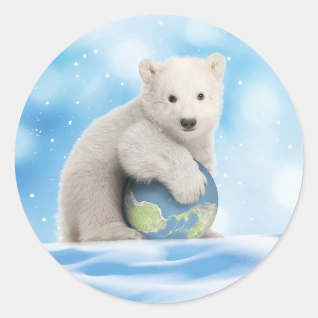 Sticker à ours polaire (Devant)