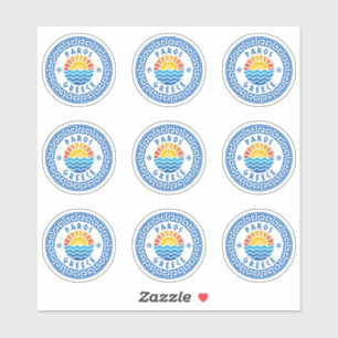 Sticker à pack multiple pour l'île de Paros, Grèce