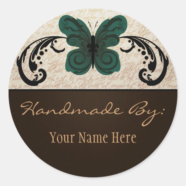 Sticker à papillon brûlé (Devant)