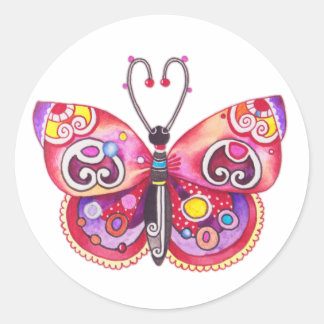 Sticker à papillon Imaginaire