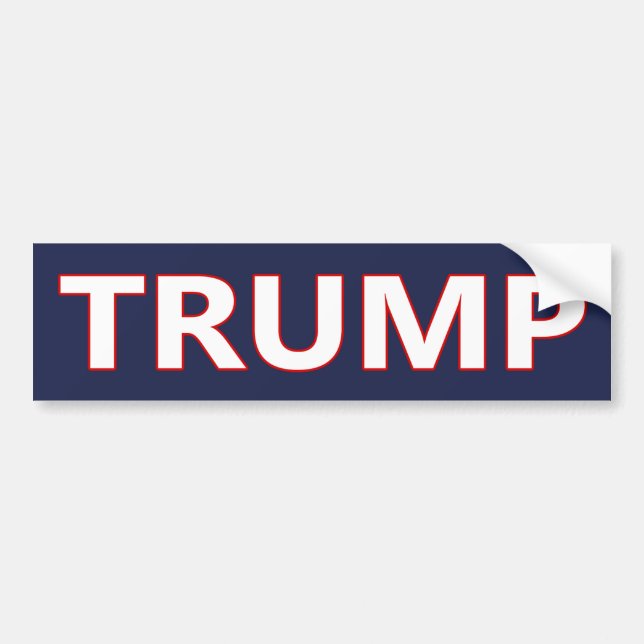 Sticker à pare-chocs DONALD TRUMP #MAGA (Devant)