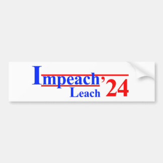 Sticker à pare-chocs Impeach Leach '24