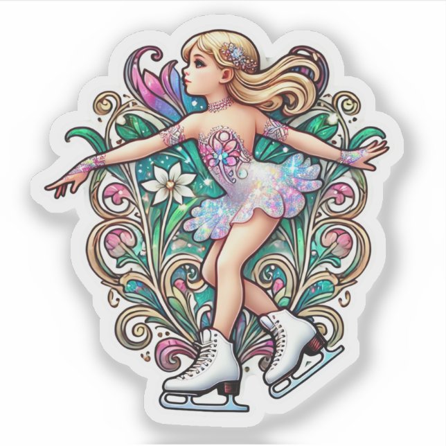 Sticker à patinage artistique (Devant)