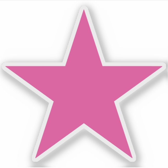 Sticker A Pink Star Of Feminism  (Devant)