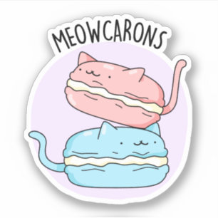 Sticker à pistolet Macaron Meowcarons