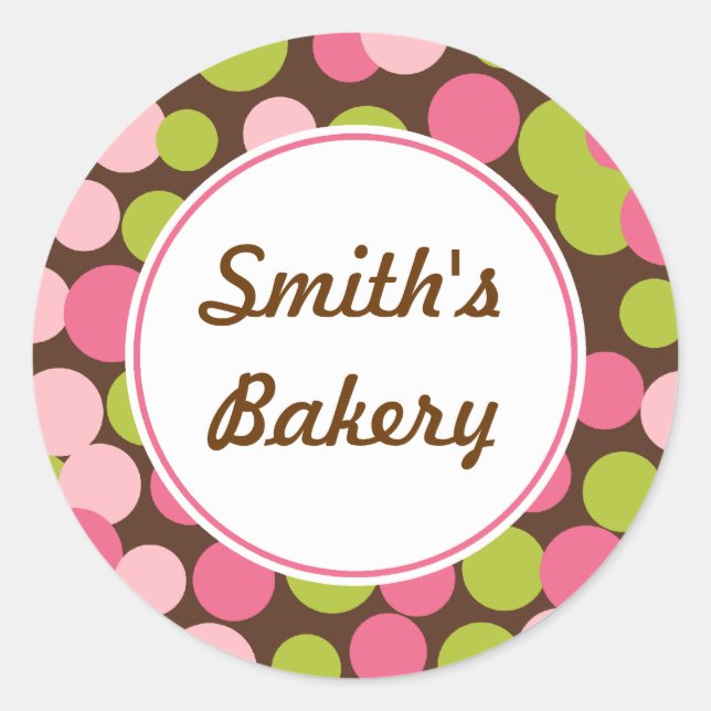 Sticker à points de citron à fraise personnalisés (Devant)