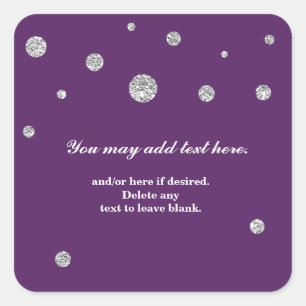 Sticker à points modernes avec Parties scintillant