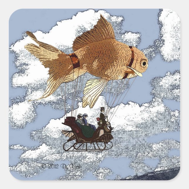 Sticker à poisson d'or (Devant)
