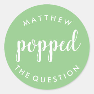 Sticker à questions - Pétri vert