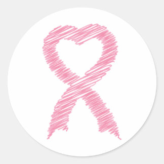 Sticker à ruban du coeur