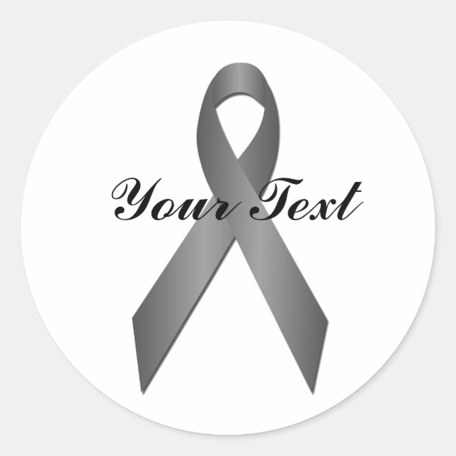 Sticker à ruban pour la sensibilisation au gris (Devant)