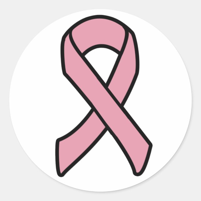 Sticker à ruban pour le cancer du sein - Customisé (Devant)