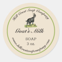 Sticker à savon de lait de chèvre modifiable