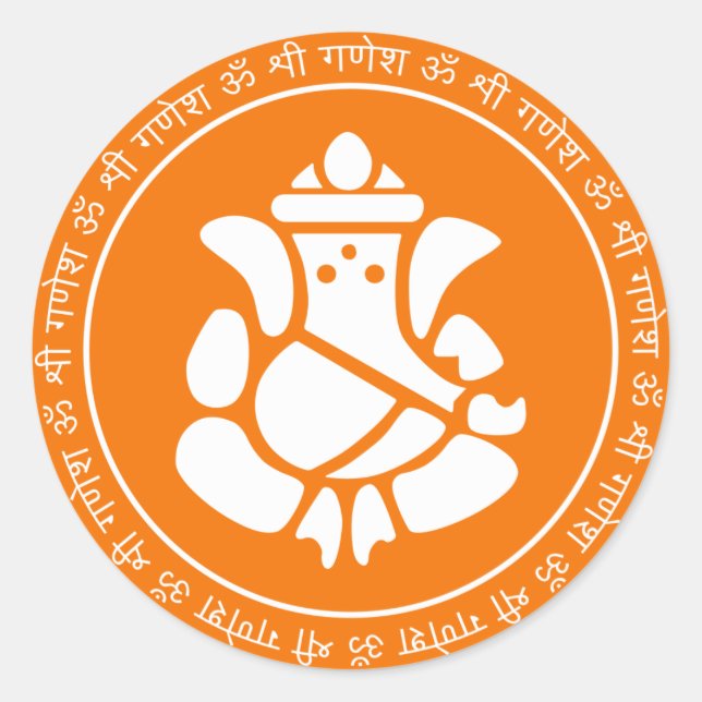 Sticker à signes Lord Ganesha (Devant)