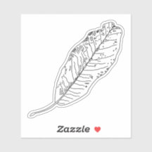 Sticker à simple feuille
