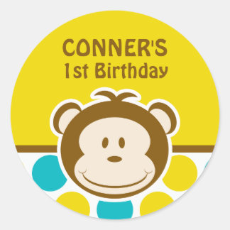 Sticker à singe mignon