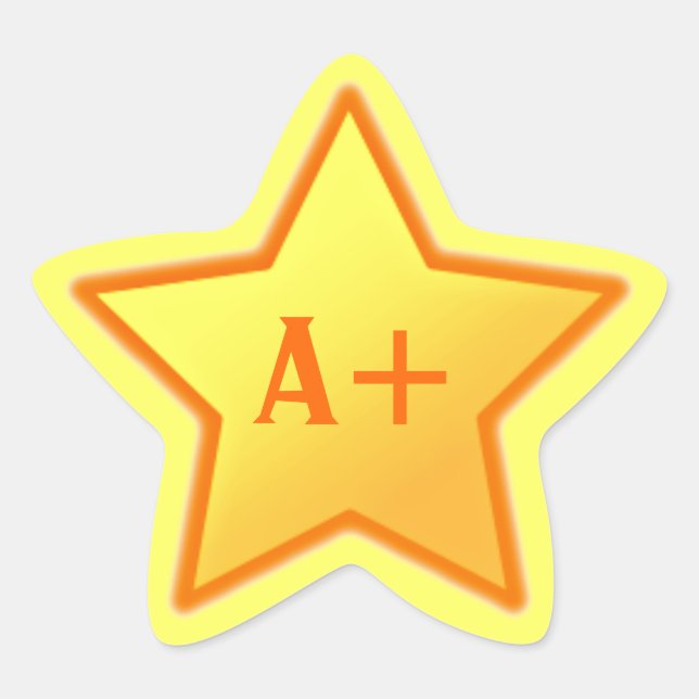 Sticker A+ Star (Devant)