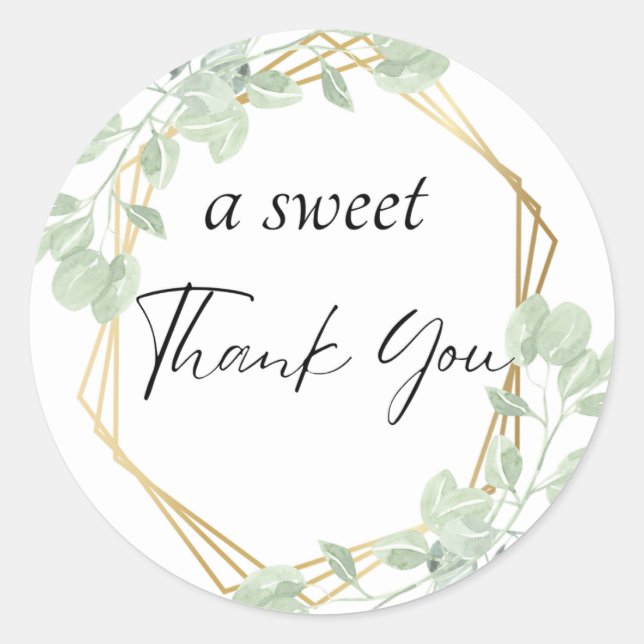 Sticker "A Sweet Merci" Favoriser (Devant)