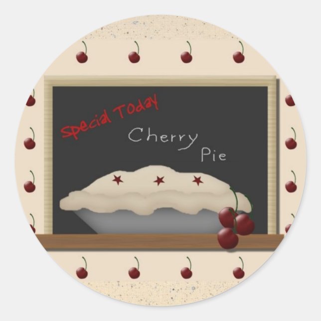 Sticker à tarte cerise (Devant)