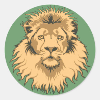 Sticker à tête de lion